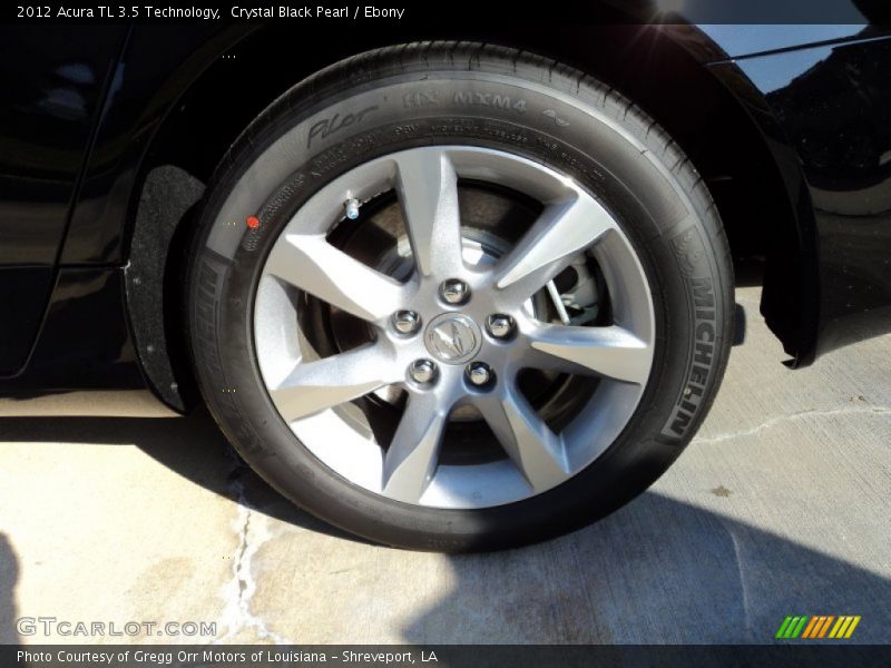 Crystal Black Pearl / Ebony 2012 Acura TL 3.5 Technology