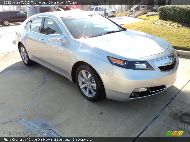 Silver Moon / Taupe 2012 Acura TL 3.5 Technology