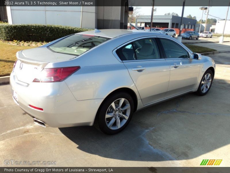 Silver Moon / Taupe 2012 Acura TL 3.5 Technology