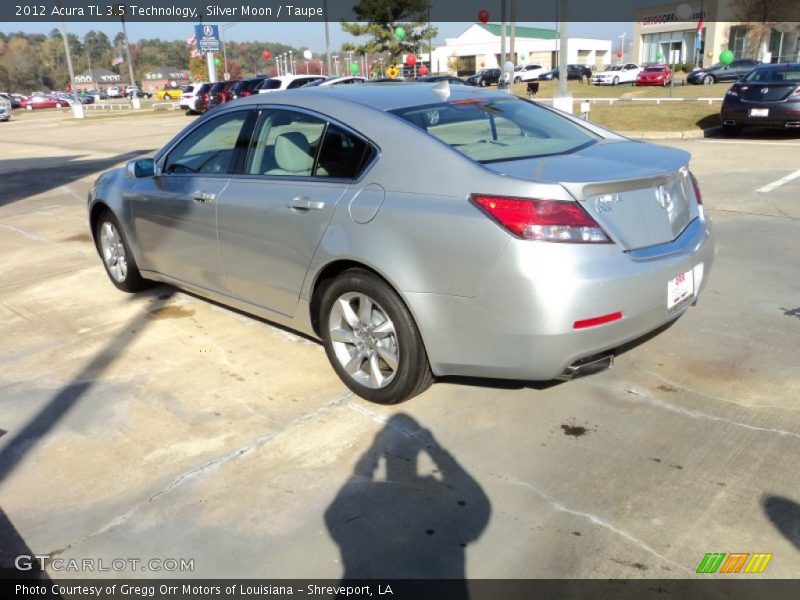 Silver Moon / Taupe 2012 Acura TL 3.5 Technology