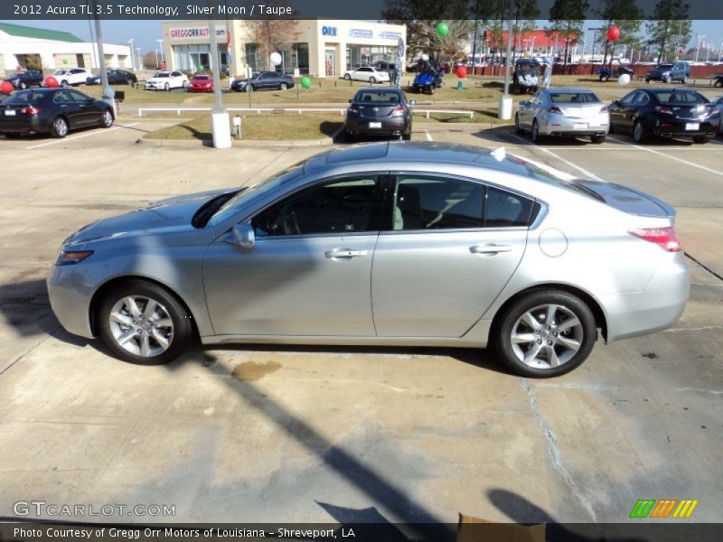 Silver Moon / Taupe 2012 Acura TL 3.5 Technology