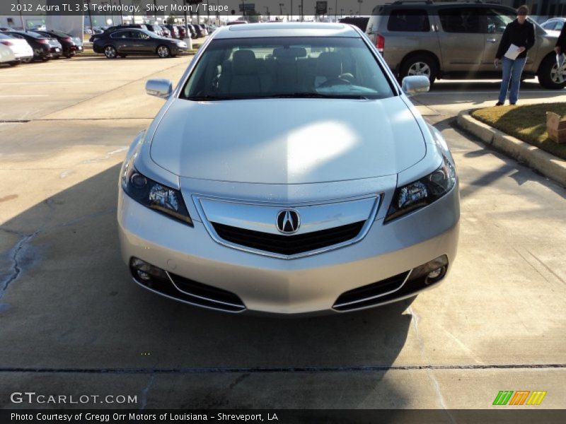 Silver Moon / Taupe 2012 Acura TL 3.5 Technology