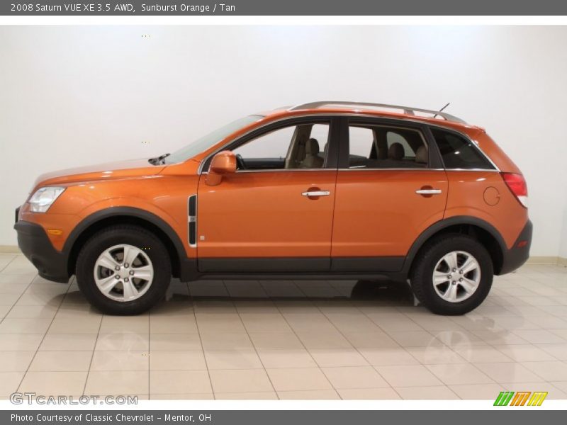 Sunburst Orange / Tan 2008 Saturn VUE XE 3.5 AWD
