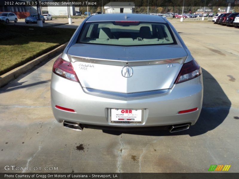 Silver Moon / Taupe 2012 Acura TL 3.5 Technology