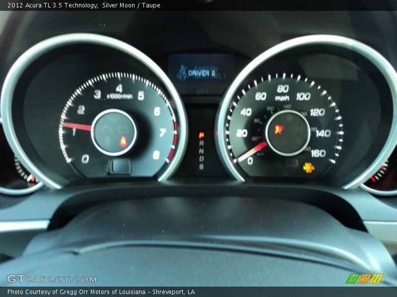 Silver Moon / Taupe 2012 Acura TL 3.5 Technology