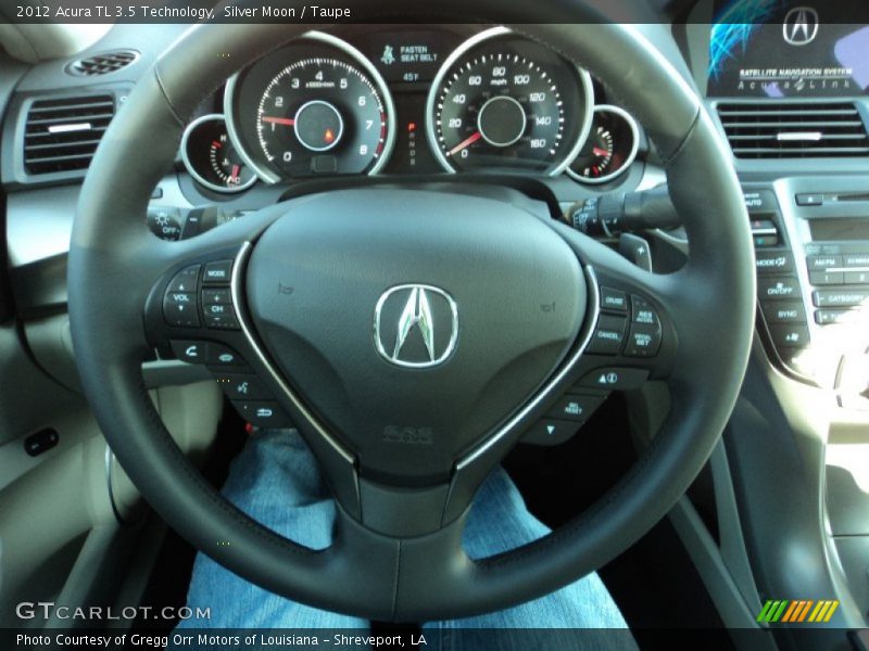 Silver Moon / Taupe 2012 Acura TL 3.5 Technology