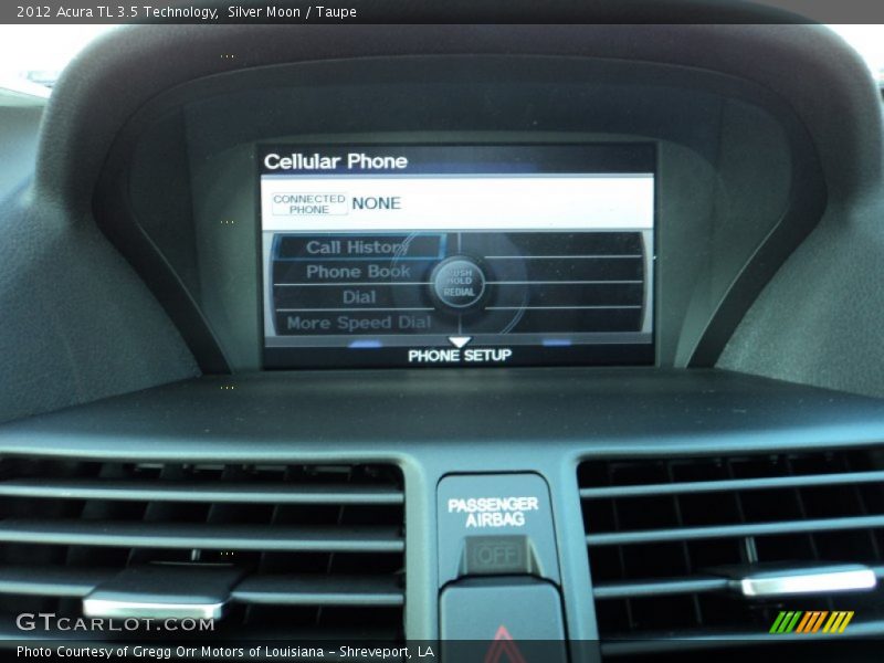 Silver Moon / Taupe 2012 Acura TL 3.5 Technology