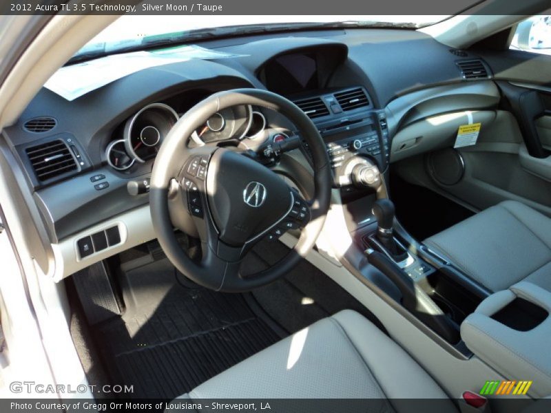 Silver Moon / Taupe 2012 Acura TL 3.5 Technology