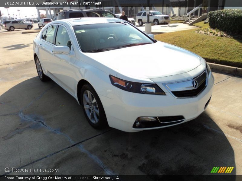 Bellanova White Pearl / Parchment 2012 Acura TL 3.5