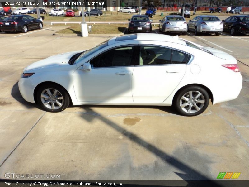 Bellanova White Pearl / Parchment 2012 Acura TL 3.5