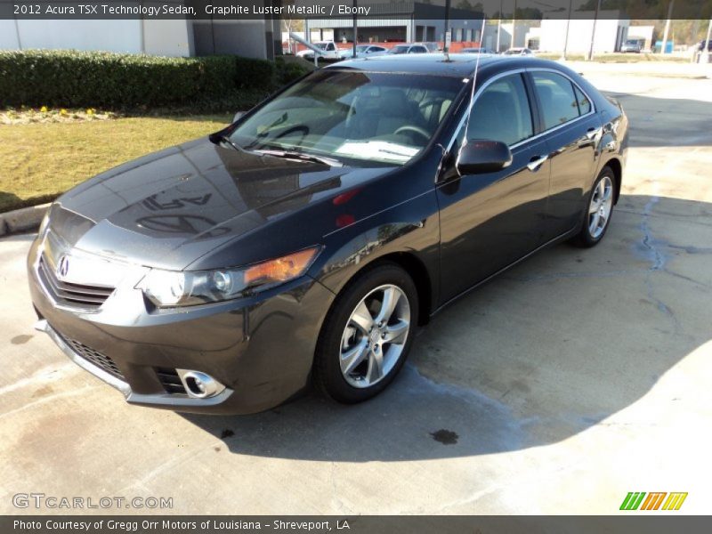 Graphite Luster Metallic / Ebony 2012 Acura TSX Technology Sedan