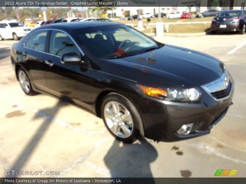 Graphite Luster Metallic / Ebony 2012 Acura TSX Technology Sedan