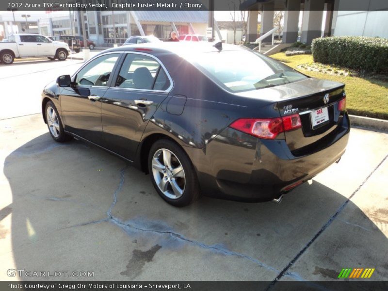 Graphite Luster Metallic / Ebony 2012 Acura TSX Technology Sedan