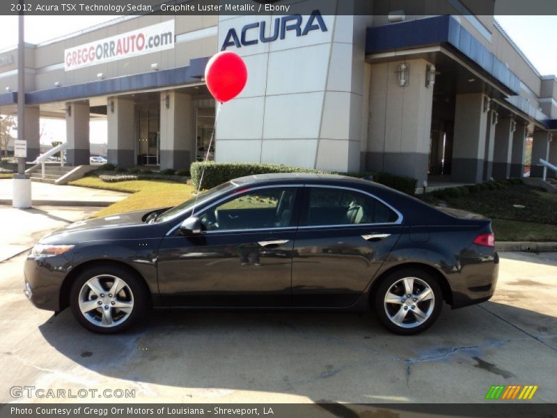 Graphite Luster Metallic / Ebony 2012 Acura TSX Technology Sedan