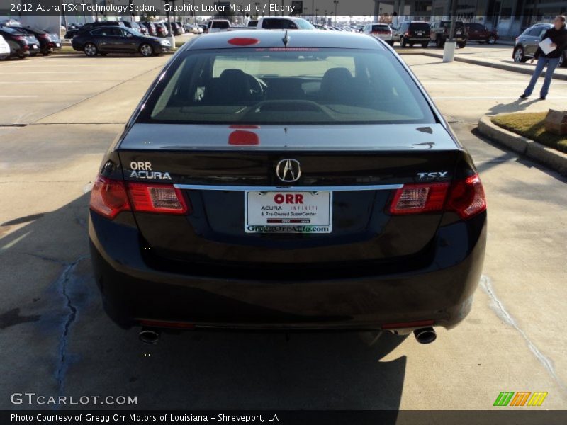 Graphite Luster Metallic / Ebony 2012 Acura TSX Technology Sedan