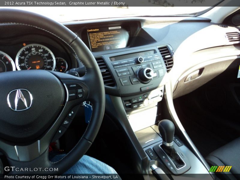 Graphite Luster Metallic / Ebony 2012 Acura TSX Technology Sedan