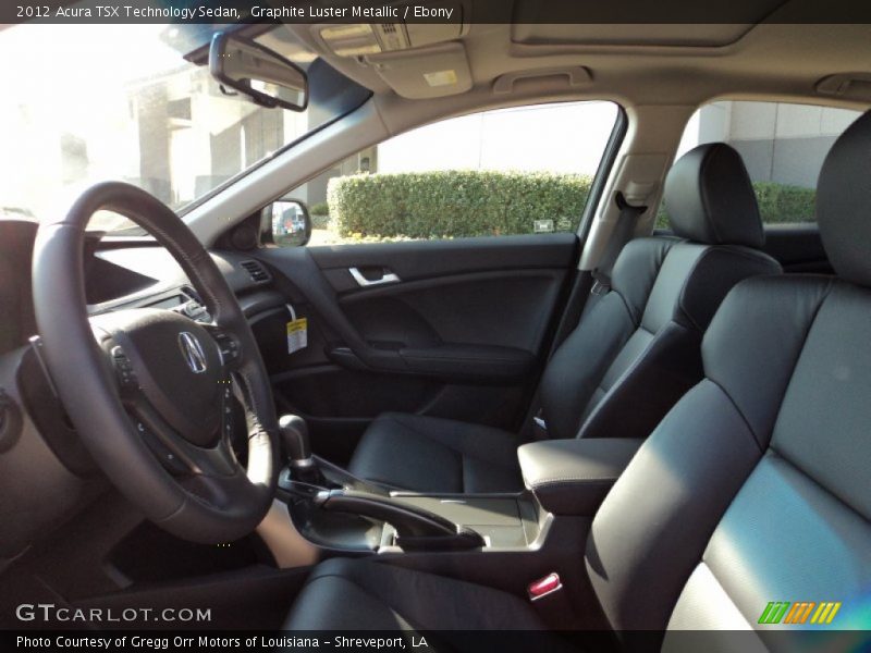 Graphite Luster Metallic / Ebony 2012 Acura TSX Technology Sedan
