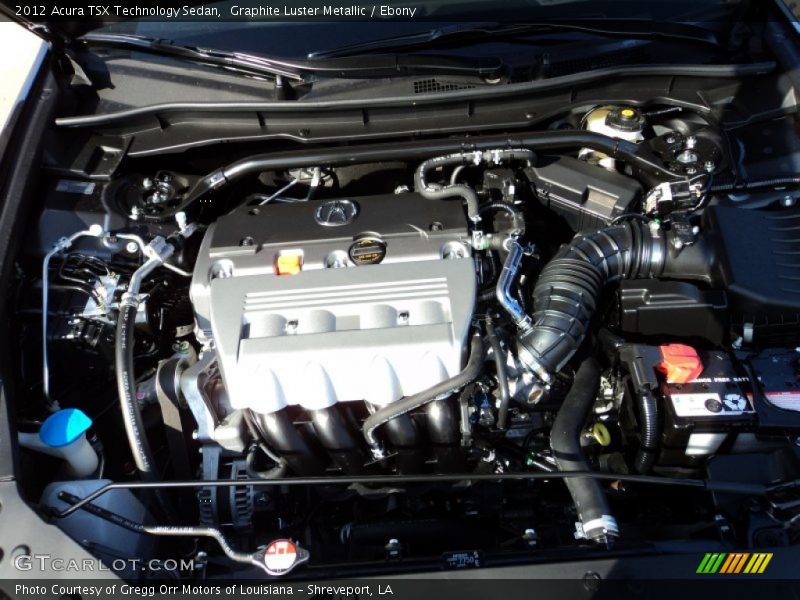  2012 TSX Technology Sedan Engine - 2.4 Liter DOHC 16-Valve VTEC 4 Cylinder