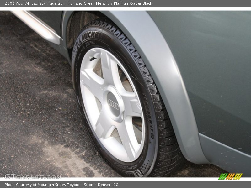 Highland Green Metallic / Platinum/Saber Black 2002 Audi Allroad 2.7T quattro