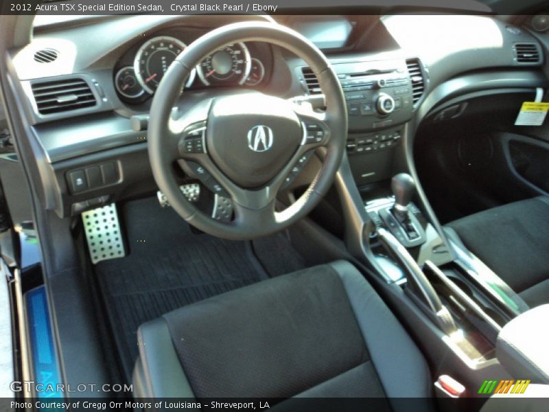 Ebony Interior - 2012 TSX Special Edition Sedan 