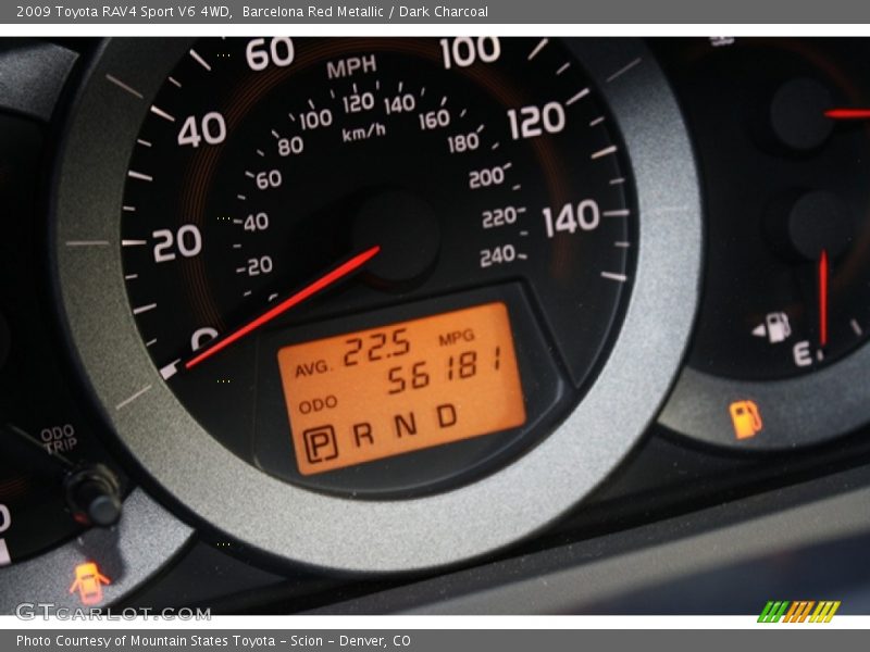 Barcelona Red Metallic / Dark Charcoal 2009 Toyota RAV4 Sport V6 4WD