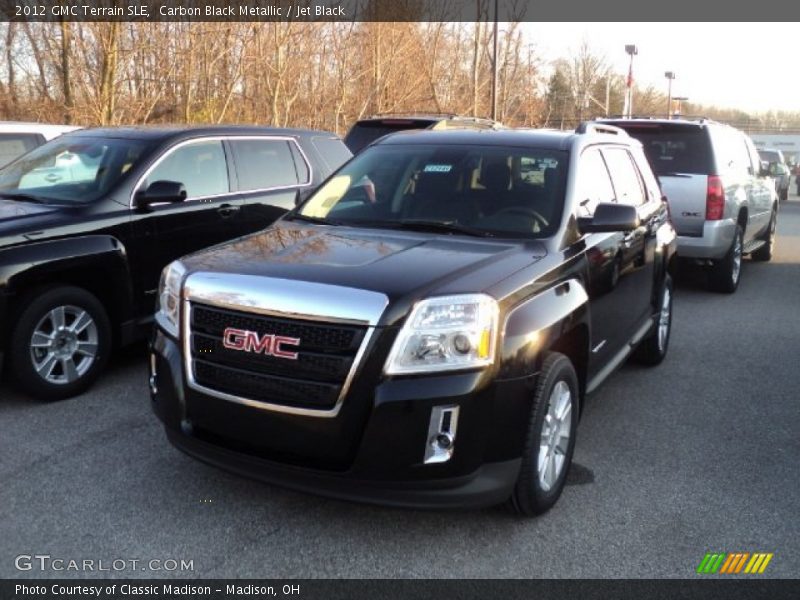Carbon Black Metallic / Jet Black 2012 GMC Terrain SLE