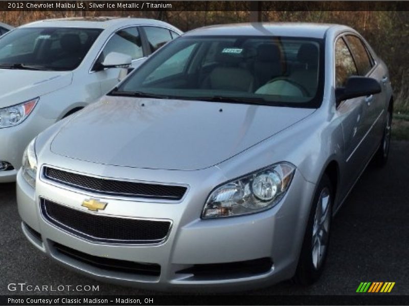 Silver Ice Metallic / Titanium 2012 Chevrolet Malibu LS