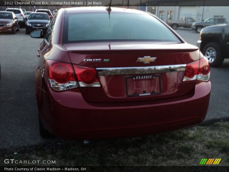 Crystal Red Metallic / Jet Black 2012 Chevrolet Cruze Eco