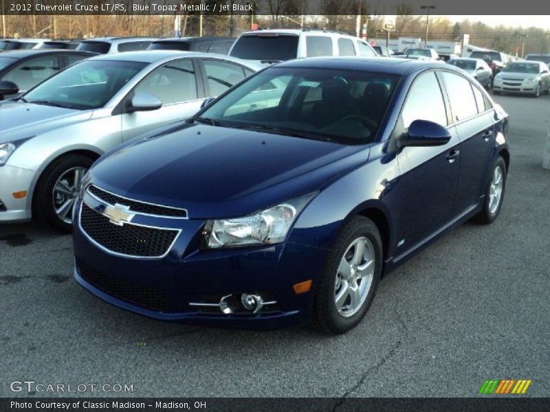 Blue Topaz Metallic / Jet Black 2012 Chevrolet Cruze LT/RS