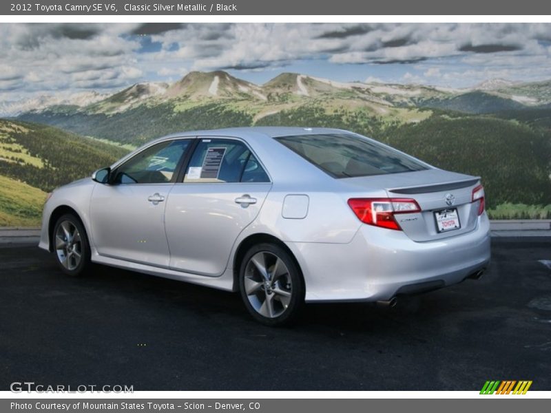 Classic Silver Metallic / Black 2012 Toyota Camry SE V6