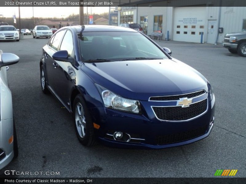 Blue Topaz Metallic / Jet Black 2012 Chevrolet Cruze LT/RS