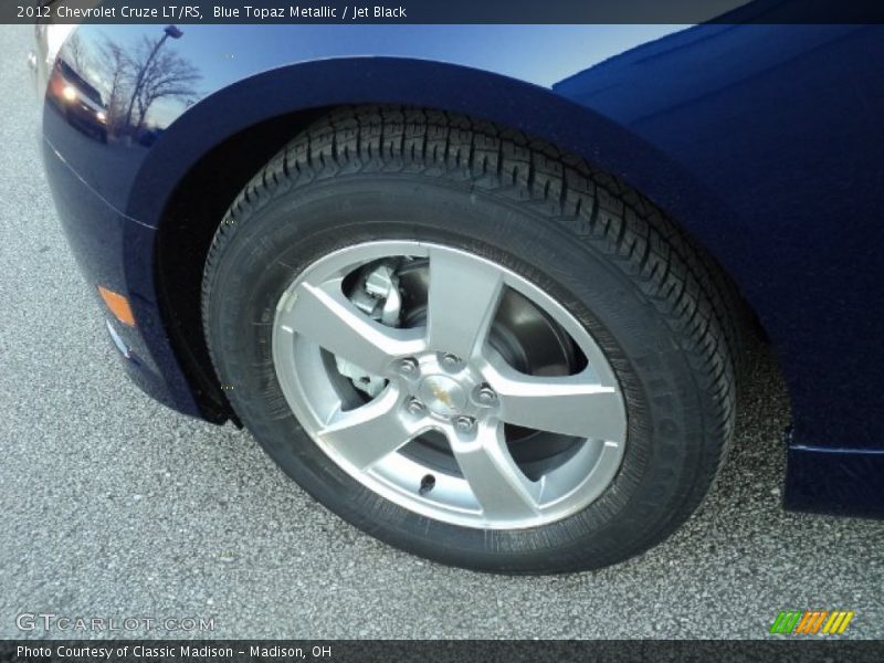 Blue Topaz Metallic / Jet Black 2012 Chevrolet Cruze LT/RS