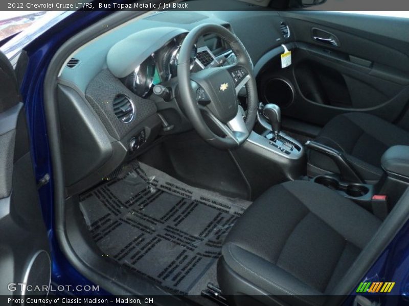 Blue Topaz Metallic / Jet Black 2012 Chevrolet Cruze LT/RS