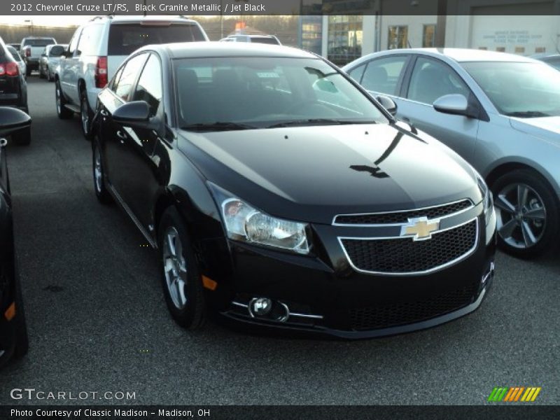 Black Granite Metallic / Jet Black 2012 Chevrolet Cruze LT/RS