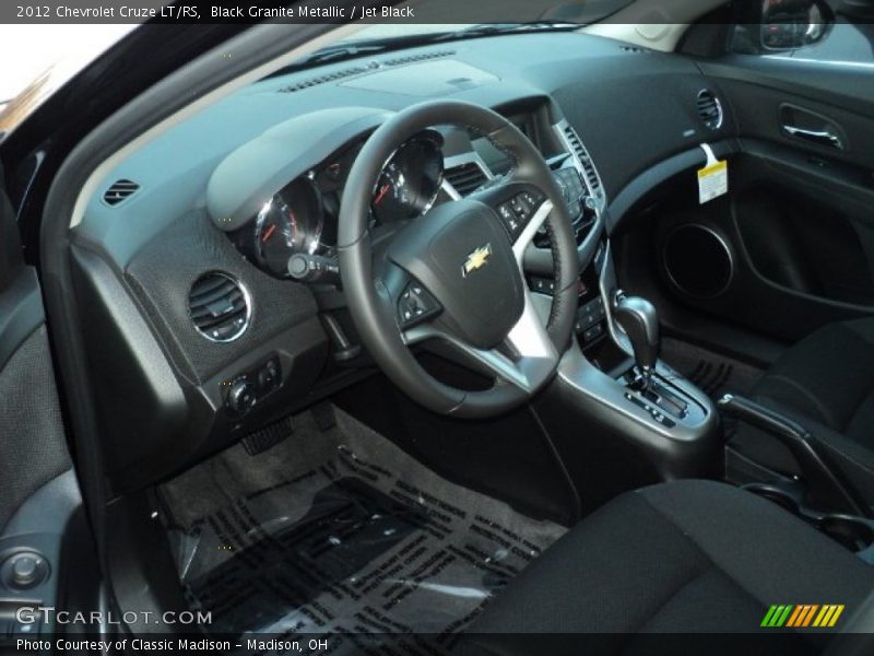 Black Granite Metallic / Jet Black 2012 Chevrolet Cruze LT/RS