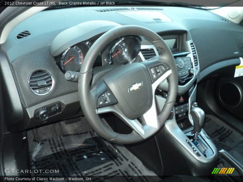 Black Granite Metallic / Jet Black 2012 Chevrolet Cruze LT/RS