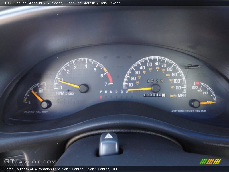  1997 Grand Prix GT Sedan GT Sedan Gauges