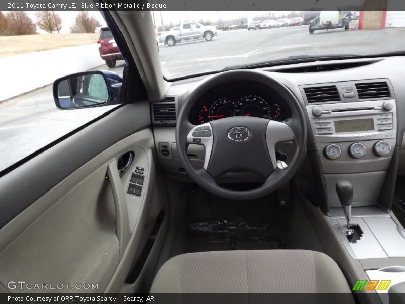 Blue Ribbon Metallic / Bisque 2011 Toyota Camry LE