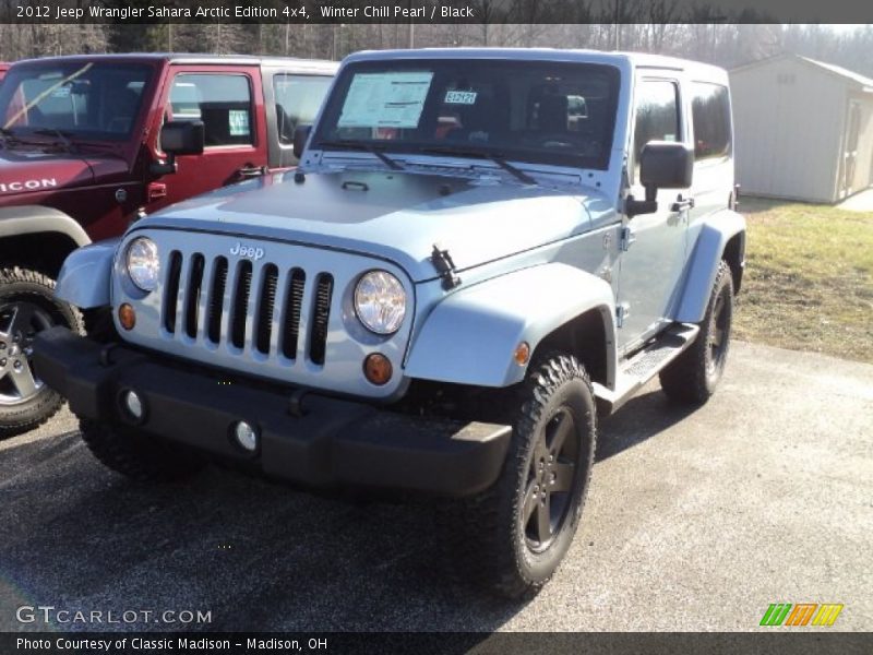 Winter Chill Pearl / Black 2012 Jeep Wrangler Sahara Arctic Edition 4x4