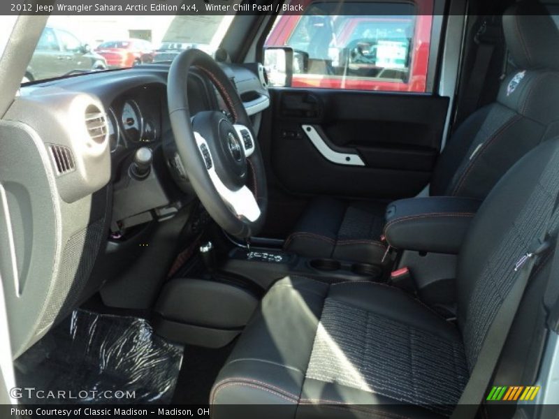 Winter Chill Pearl / Black 2012 Jeep Wrangler Sahara Arctic Edition 4x4