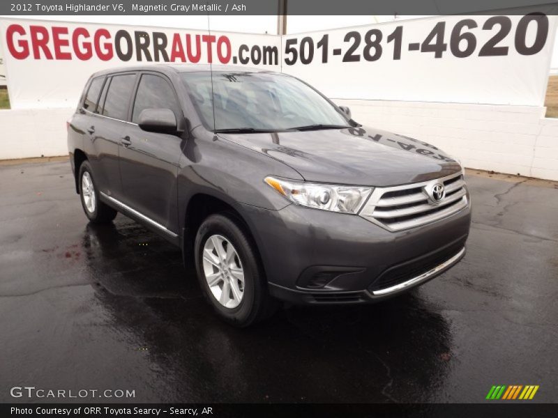 Magnetic Gray Metallic / Ash 2012 Toyota Highlander V6