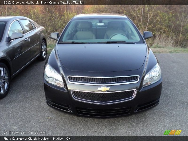 Black Granite Metallic / Titanium 2012 Chevrolet Malibu LS