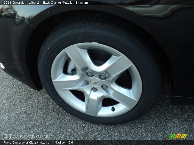 Black Granite Metallic / Titanium 2012 Chevrolet Malibu LS