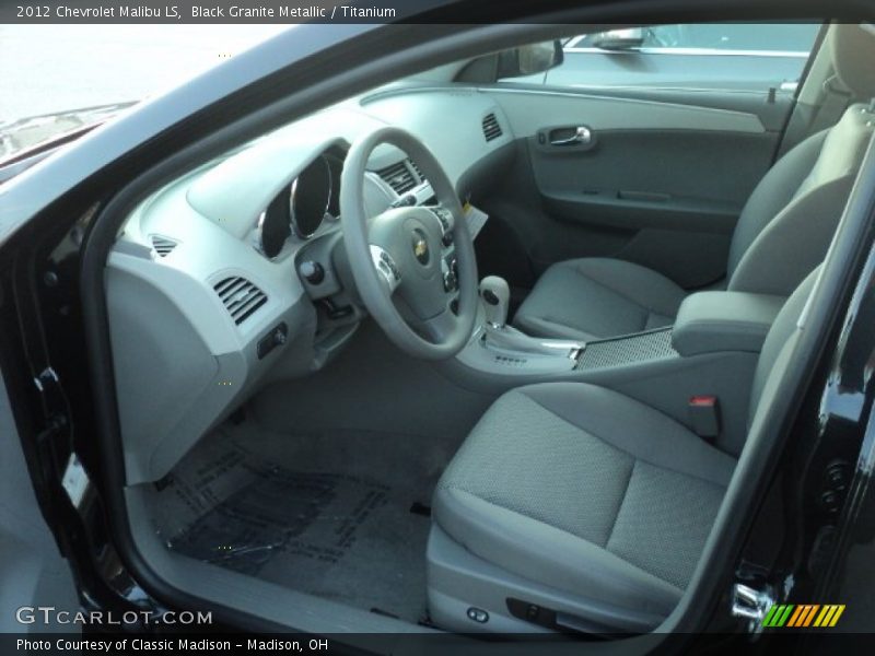 Black Granite Metallic / Titanium 2012 Chevrolet Malibu LS
