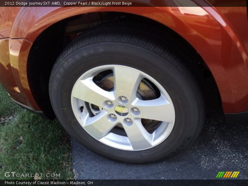 Copper Pearl / Black/Light Frost Beige 2012 Dodge Journey SXT AWD