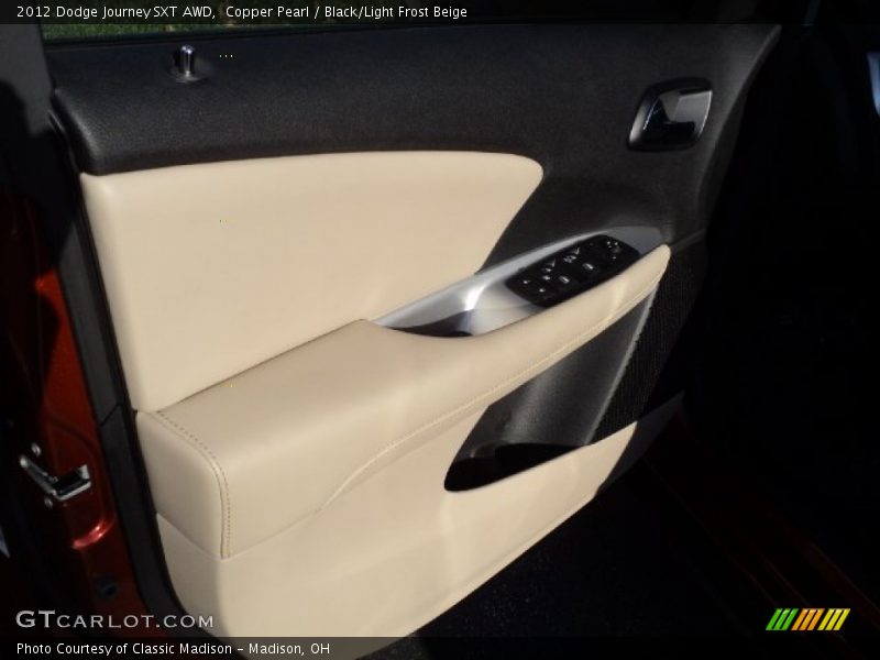 Copper Pearl / Black/Light Frost Beige 2012 Dodge Journey SXT AWD