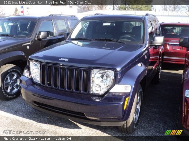 True Blue Pearl / Dark Slate Gray 2012 Jeep Liberty Sport 4x4