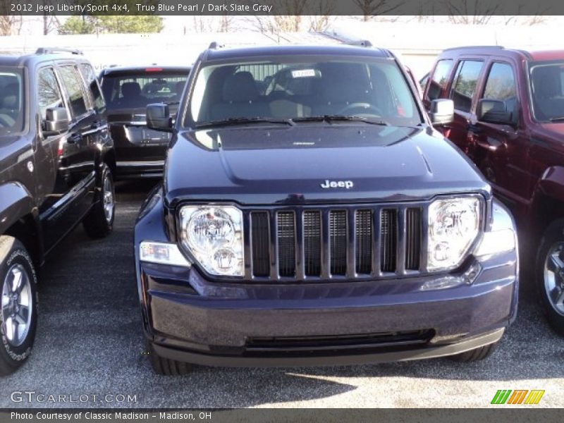 True Blue Pearl / Dark Slate Gray 2012 Jeep Liberty Sport 4x4