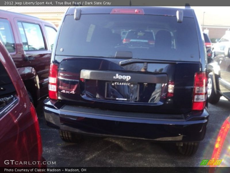 True Blue Pearl / Dark Slate Gray 2012 Jeep Liberty Sport 4x4