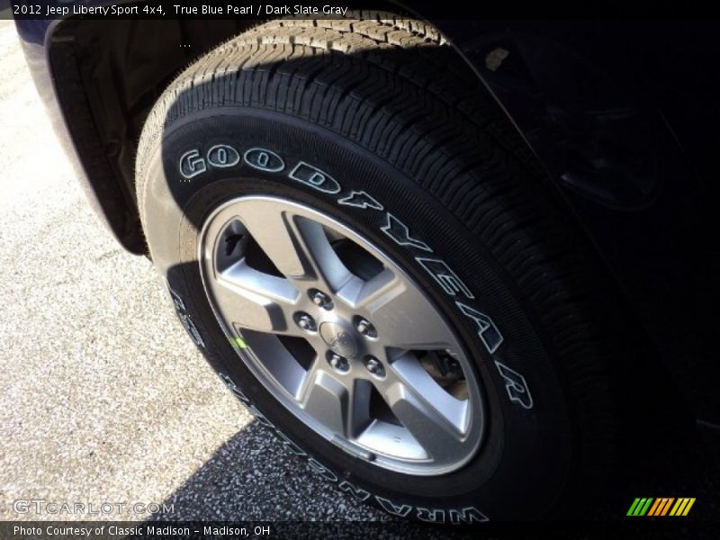 True Blue Pearl / Dark Slate Gray 2012 Jeep Liberty Sport 4x4